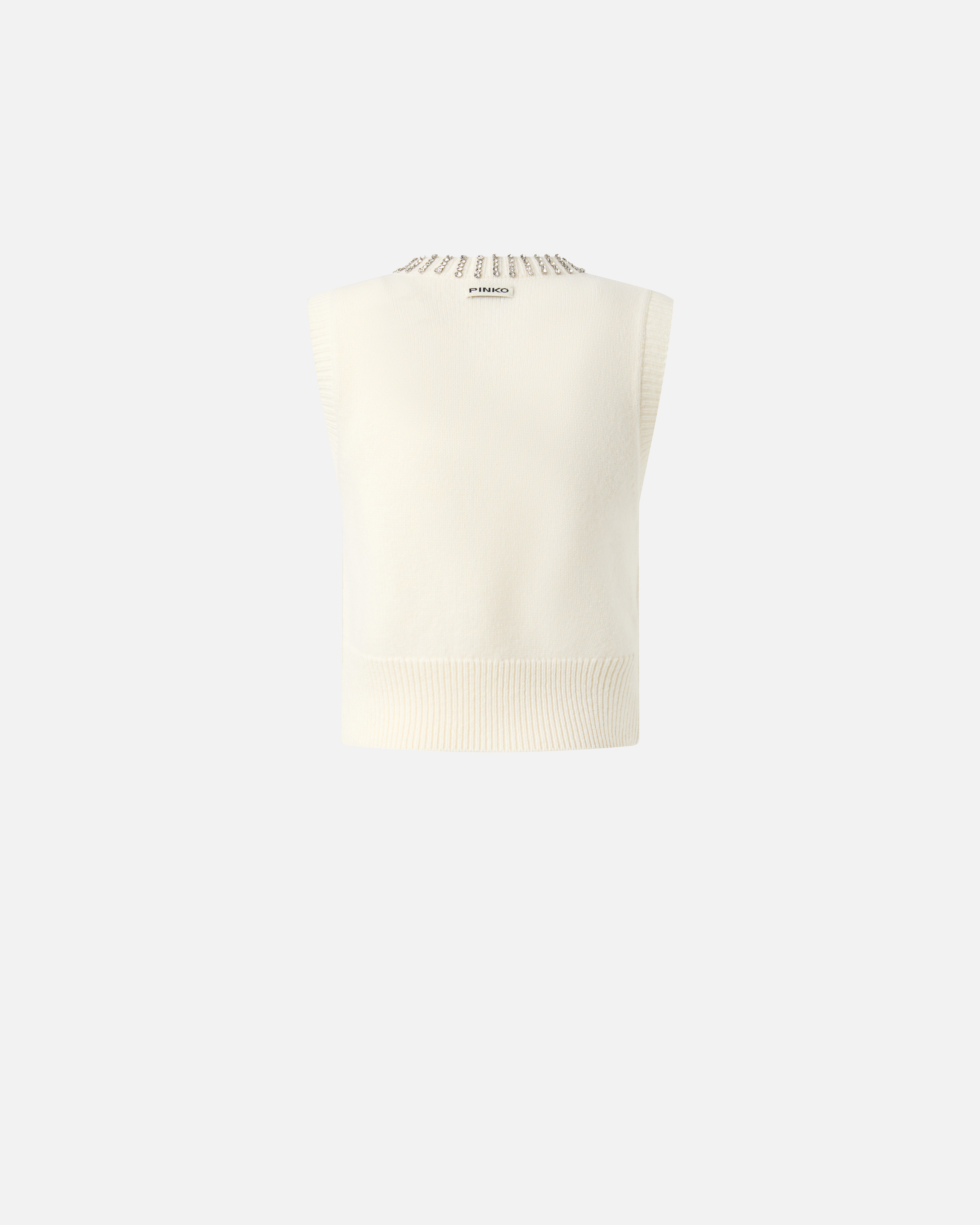 KNIT VEST WITH RHINESTONES - 6
