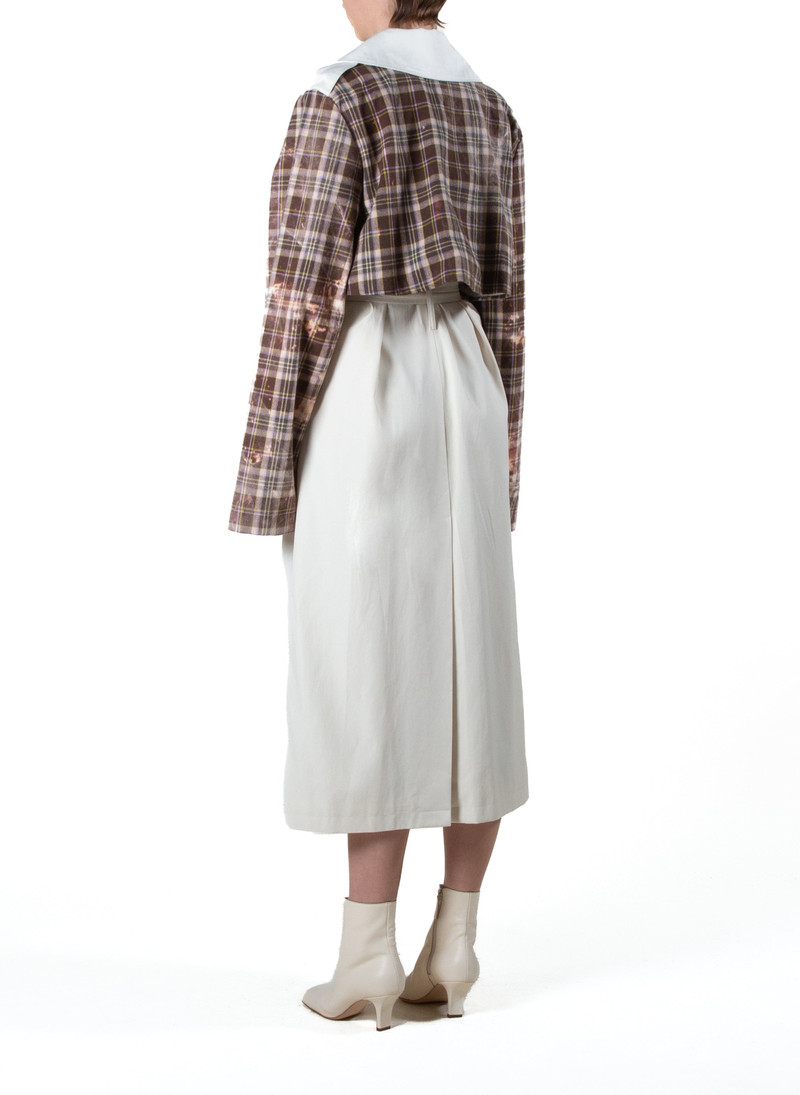 Checked Trench Coat 3