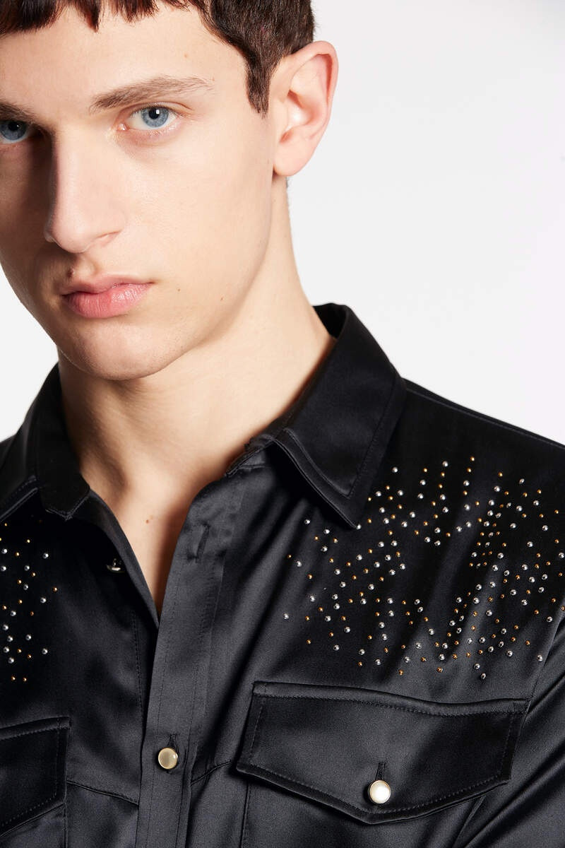 EMBELLISHED SATIN SHIRT 4