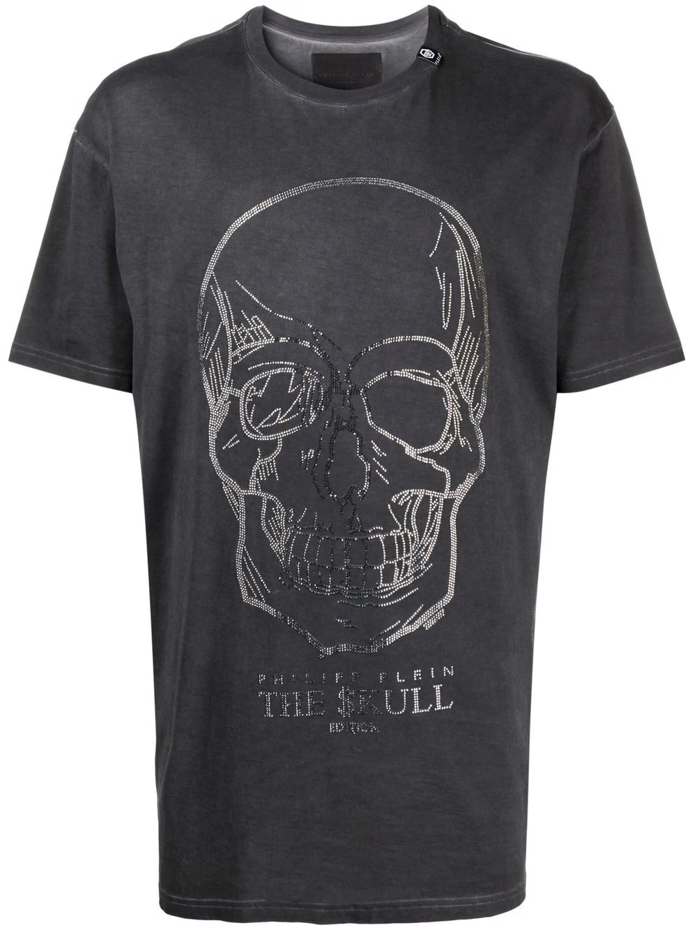 crystal skull cotton T-shirt - 1