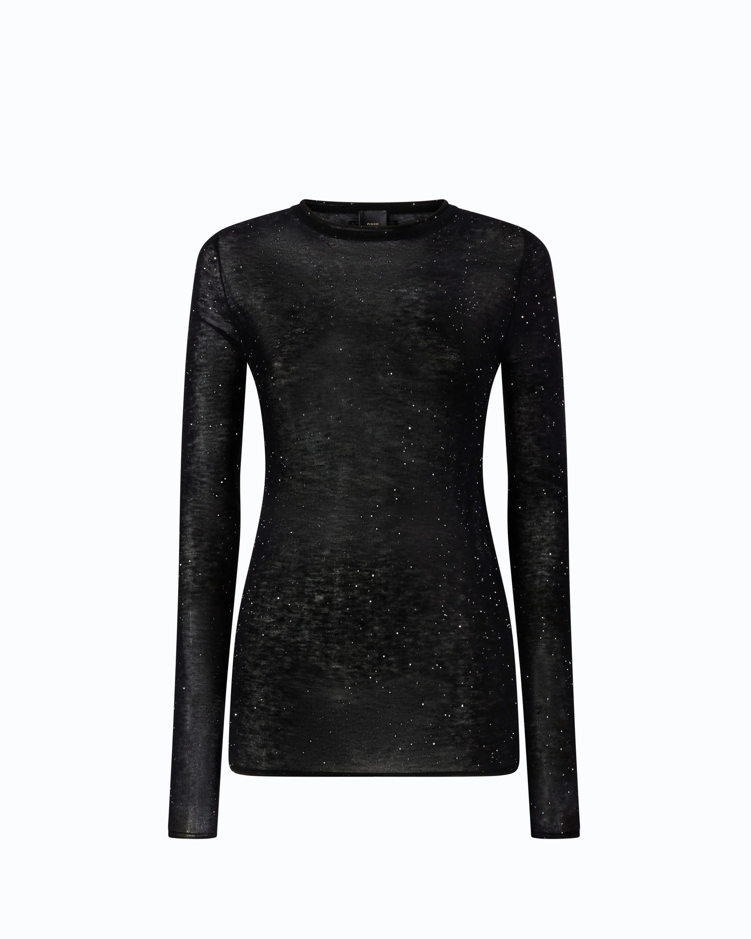 CREW-NECK SWEATER WITH SEQUINS - 1