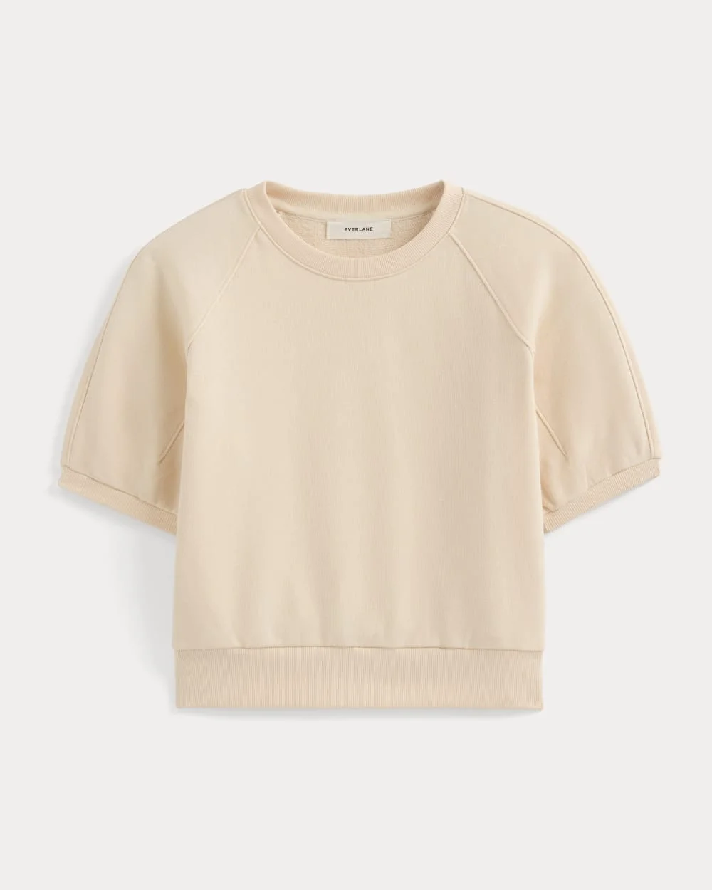 LIGHTWEIGHT TERRY BLOUSON SHORT-SLEEVE CREW - 1