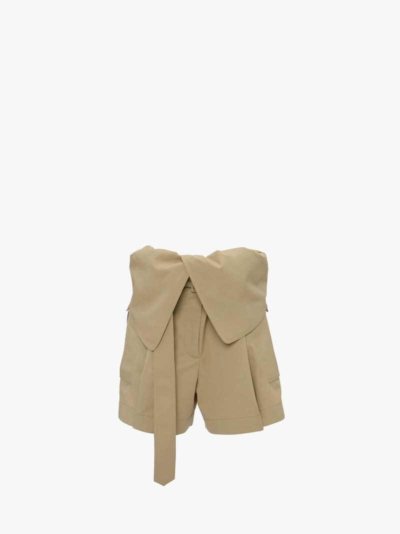 FOLD OVER TRENCH SHORTS 1