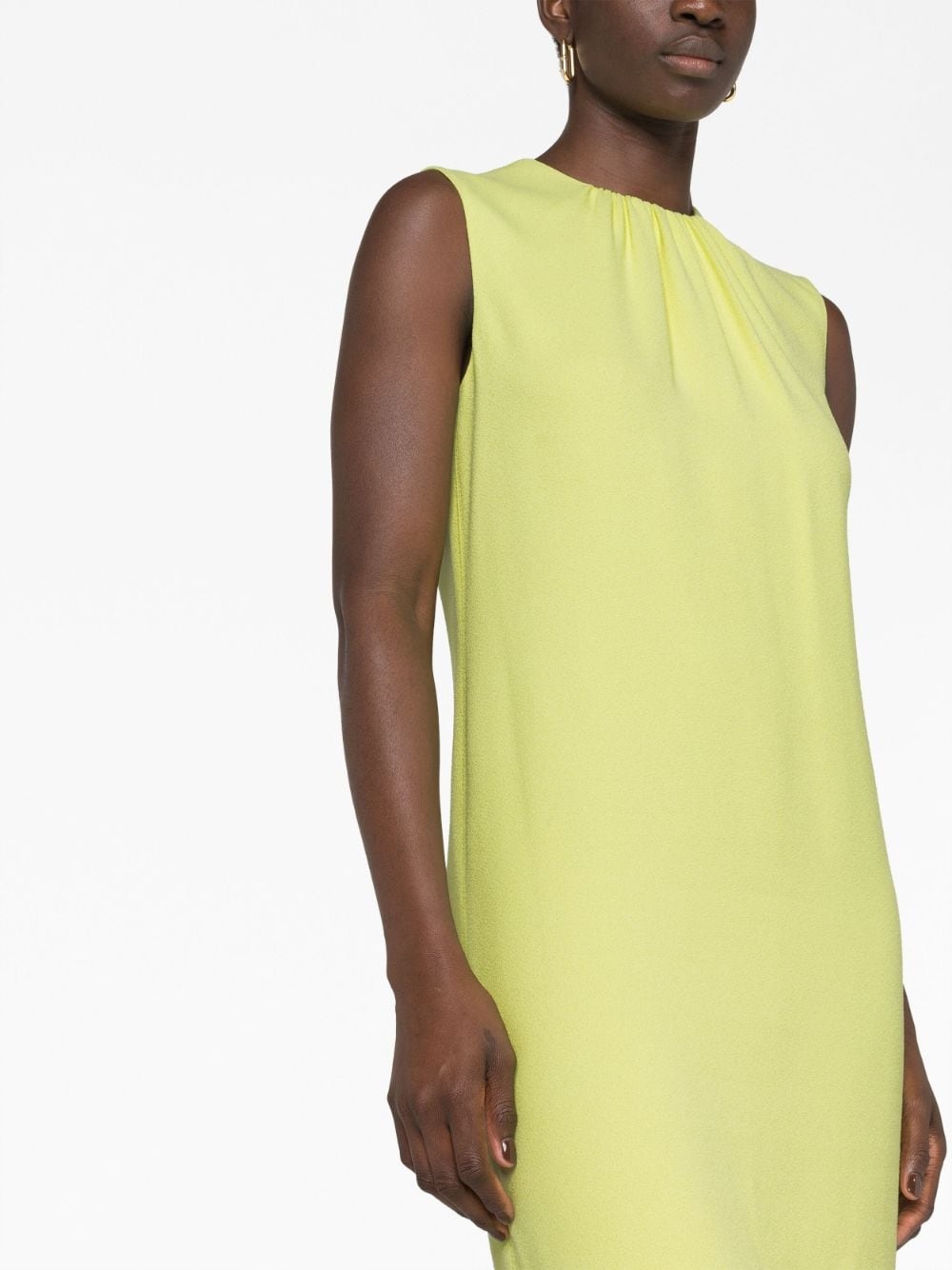 round-neck sleeveless minidress - 5