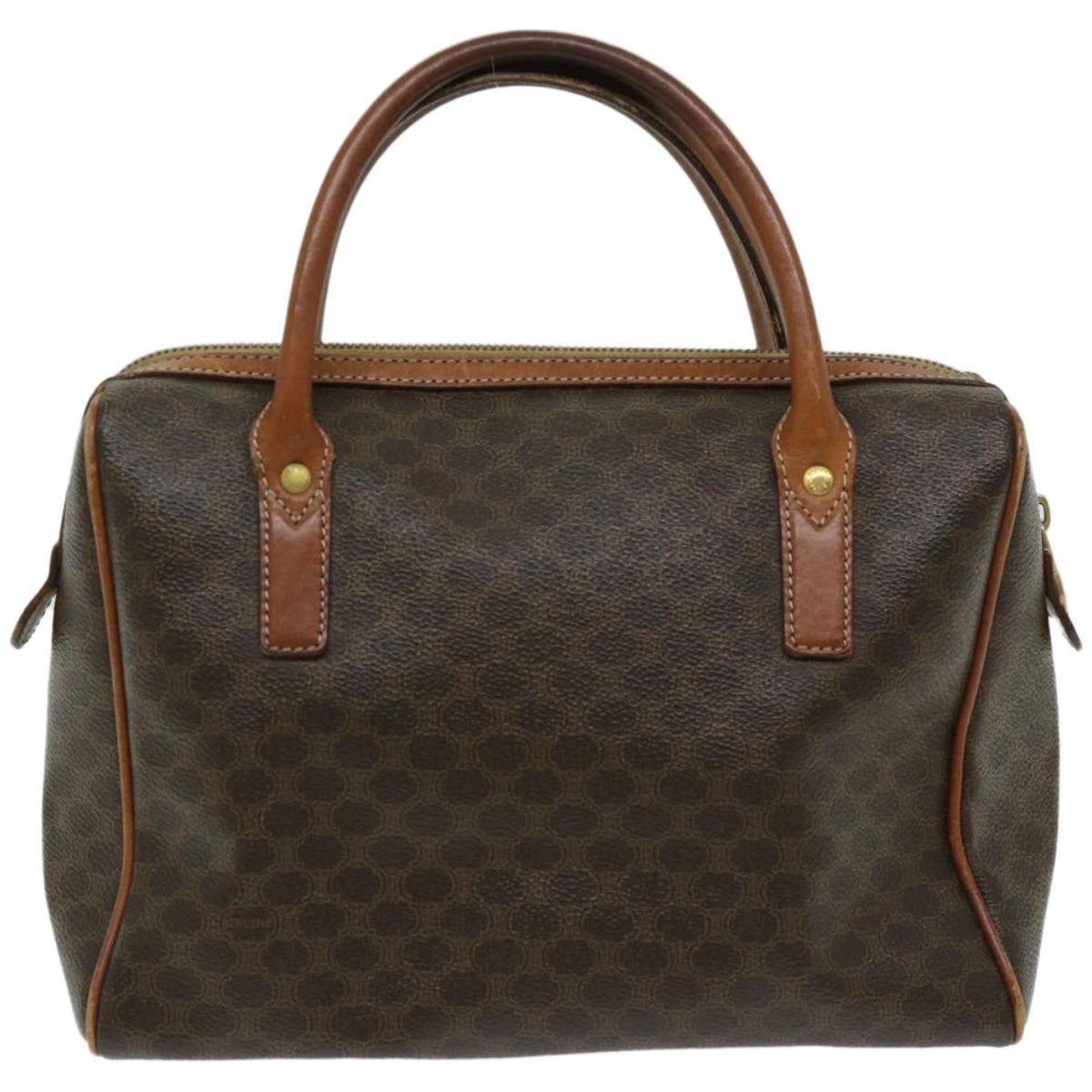 CELINE Macadam Canvas Hand Bag Pvc Brown - 2