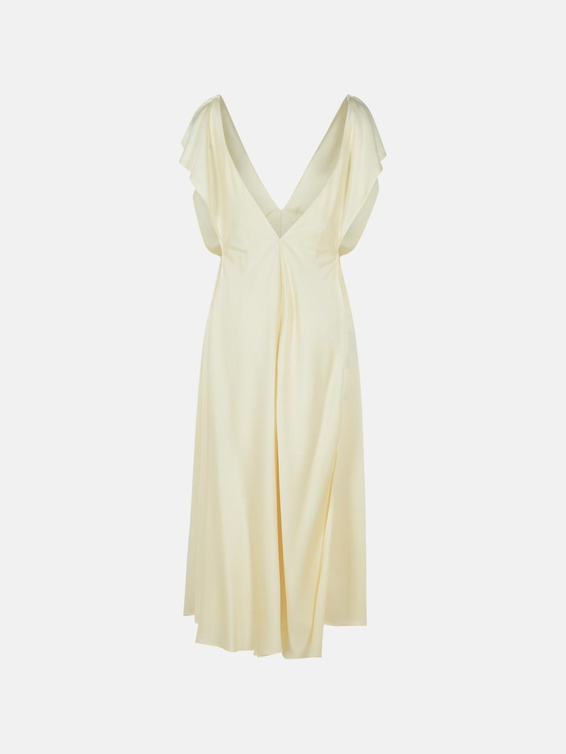 Jil Sander IVORY VISCOSE BLEND DRESS outlook
