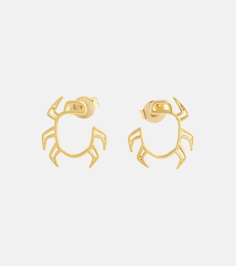 Escarabjo 9kt gold earrings - 1