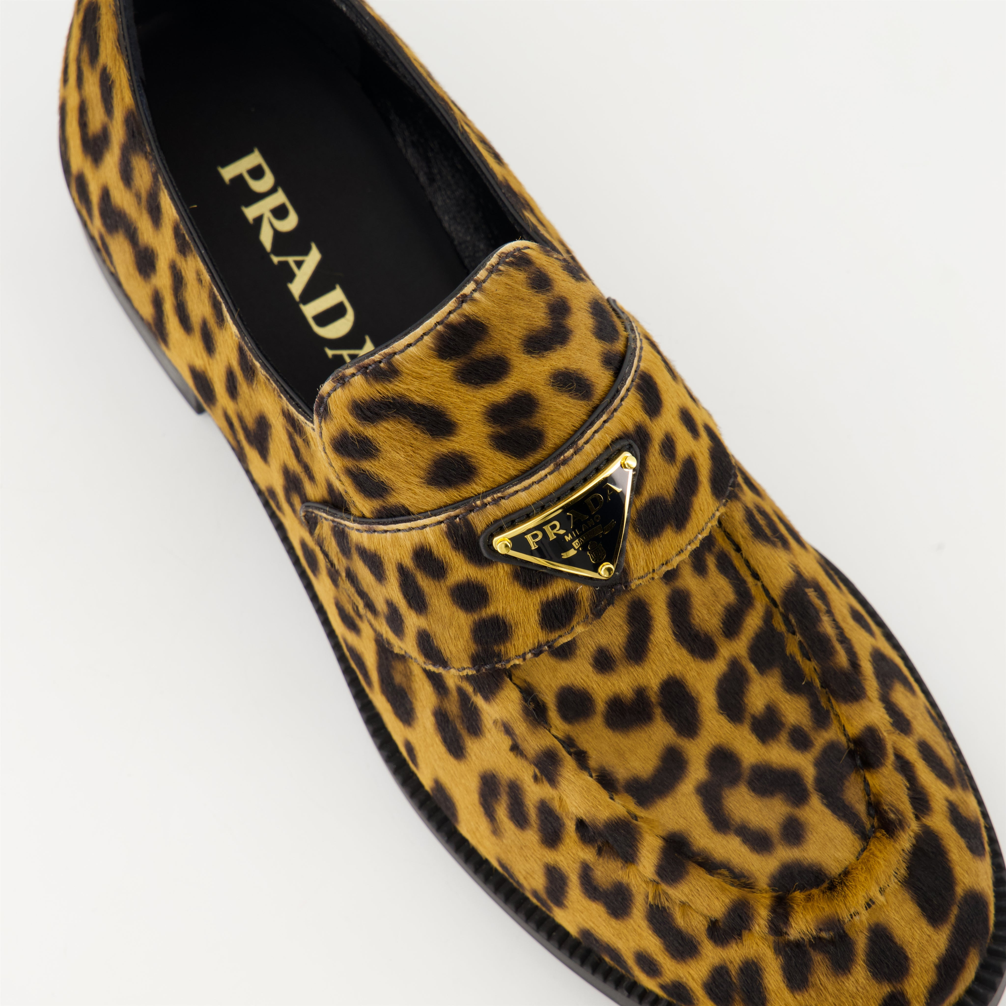 Mocassins en velours léopard - 5