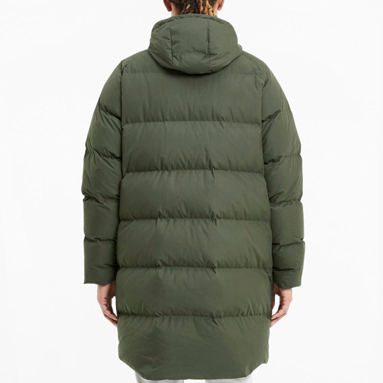 PUMA Classics Long Down Jacket 'Army Green' 599309-64 - 4