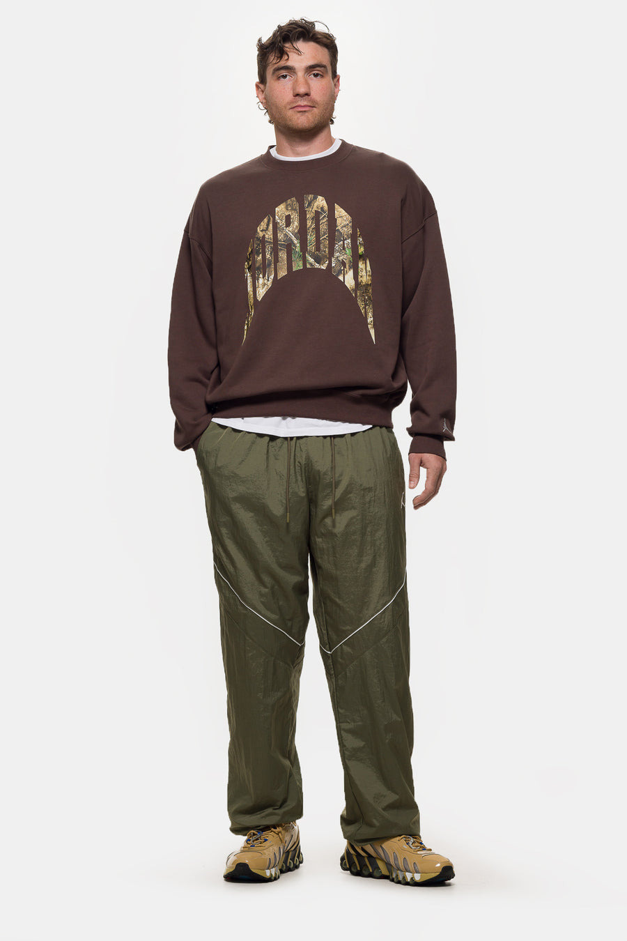 Brooklyn Draft Pant in Medium Olive/Sail/Sail - 2