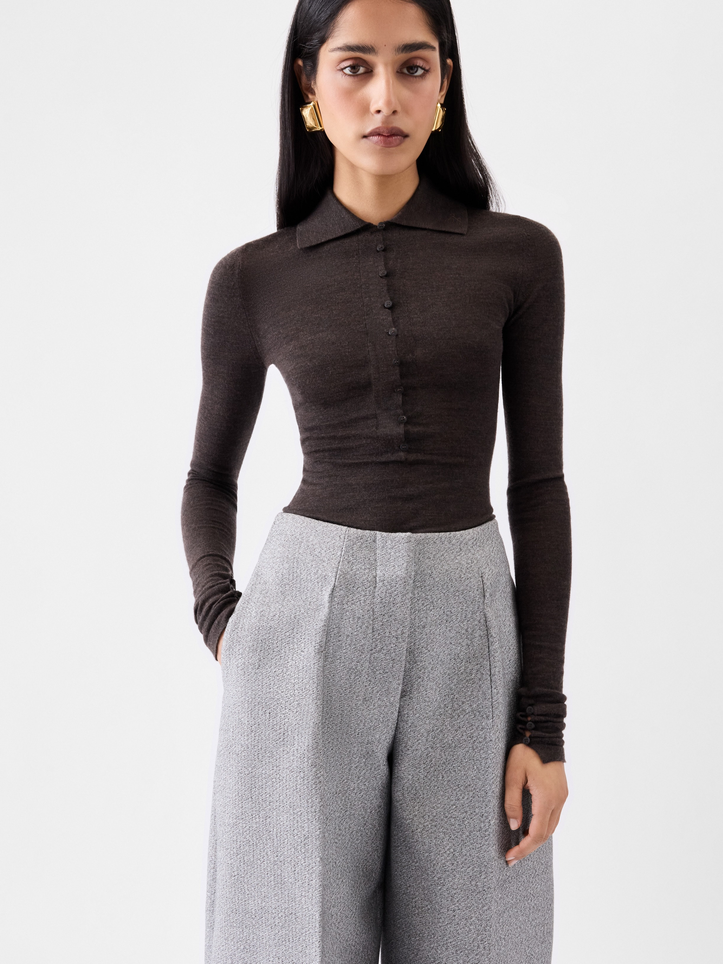 The Merino long-sleeve polo shirt - 3