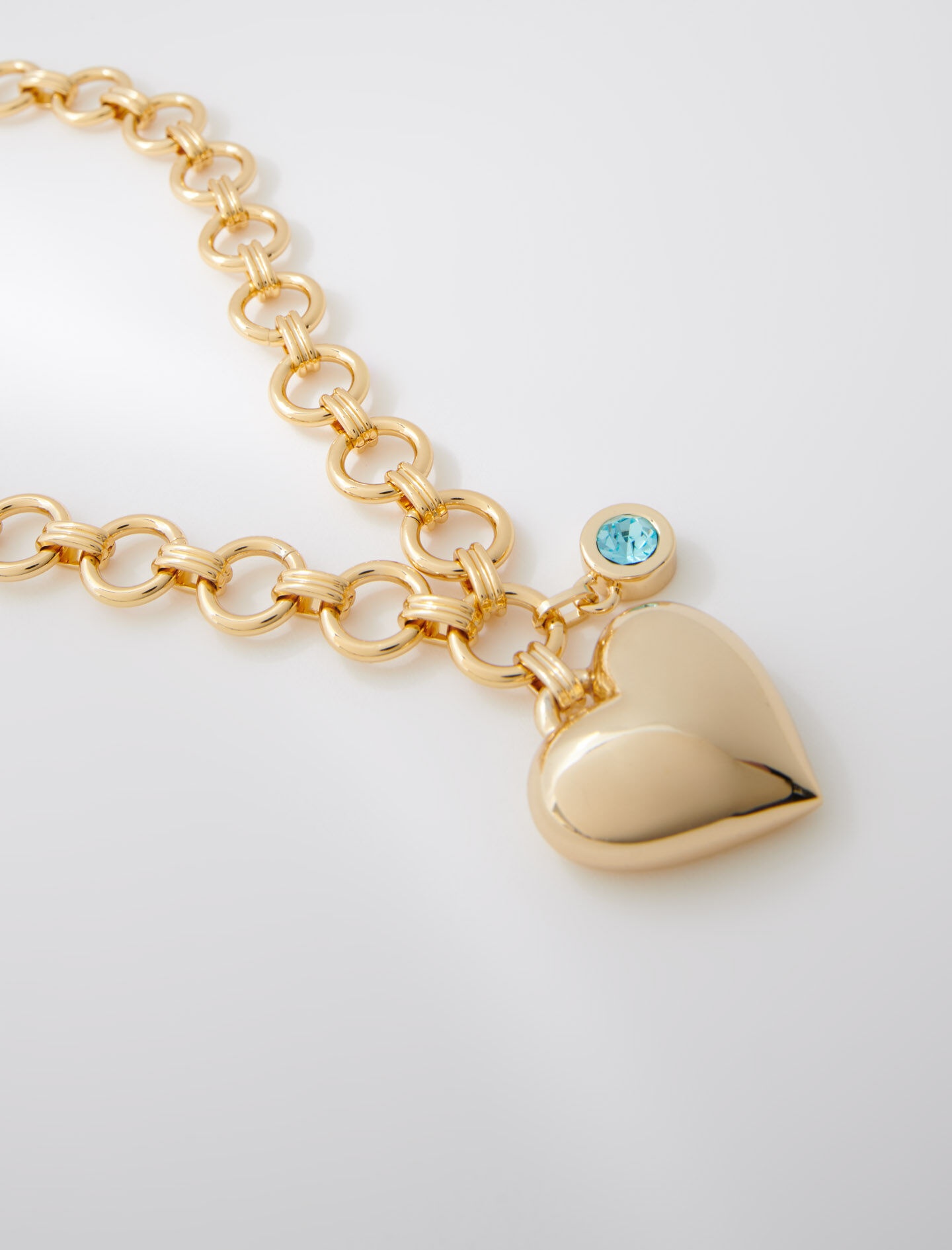 Gold heart necklace - 7