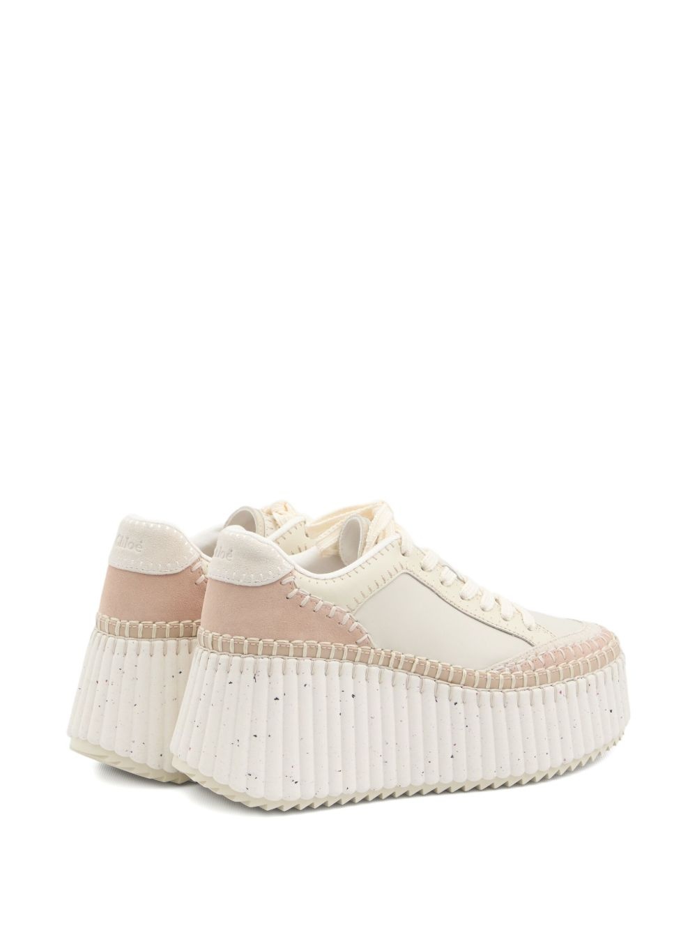 platform lace-up pumps - 3