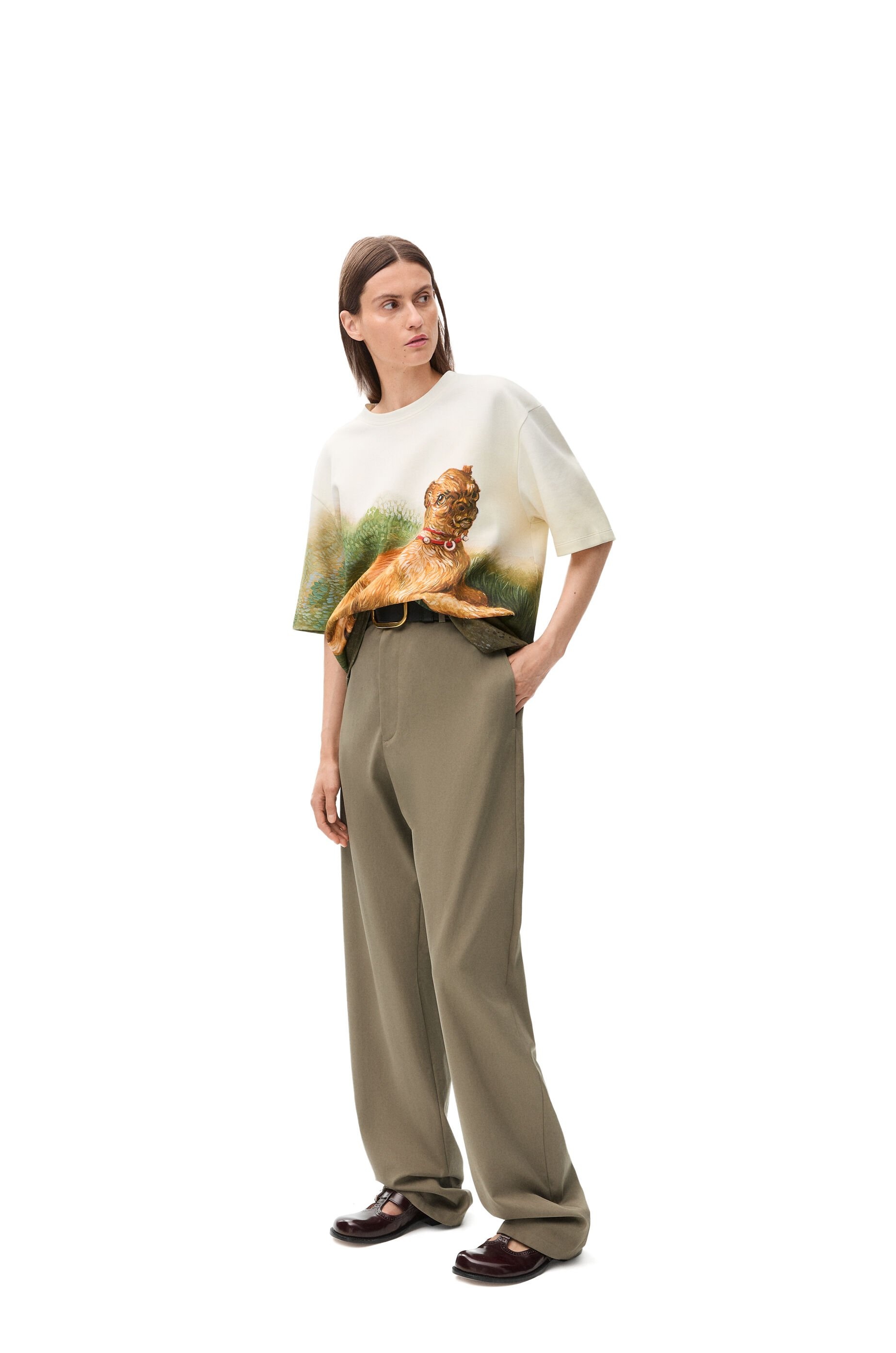 Oversized fit t-shirt in cotton blend - 2