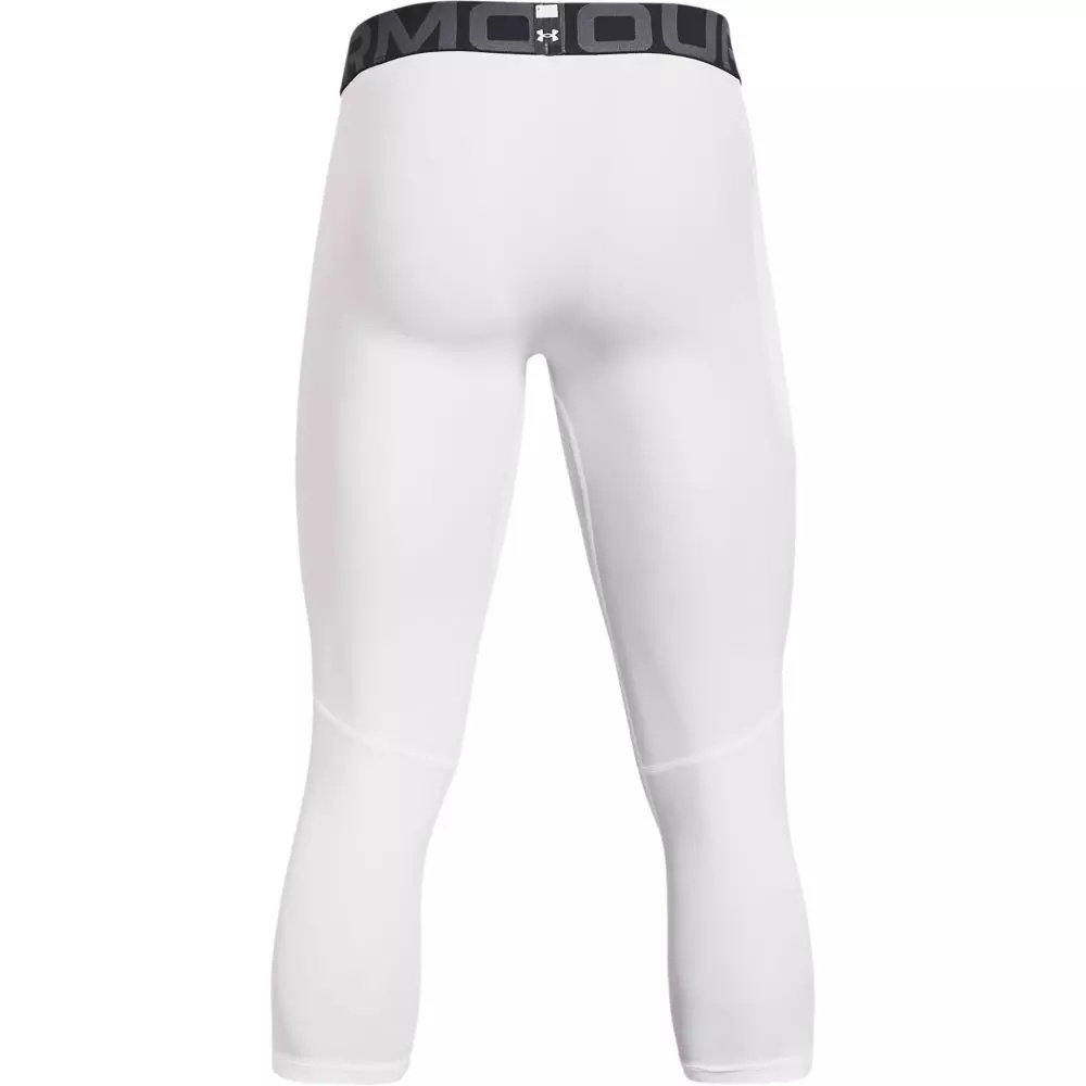 Men's White HeatGearÂ® Armour Â¾ Leggings - 4
