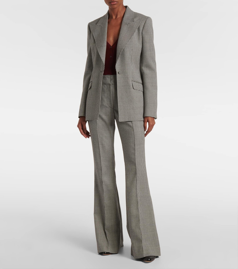GABRIELA HEARST Rhein houndstooth wool flared pants outlook