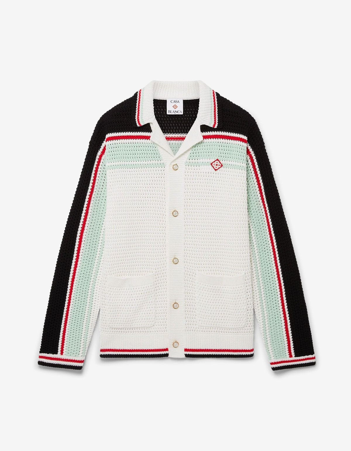 Casablanca Multicolour Cotton Tennis Crochet Shacket - 1