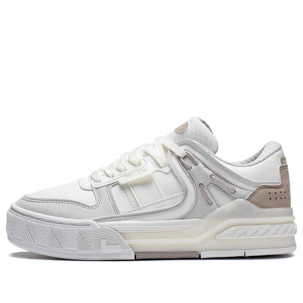 (WMNS) Li-Ning Dawn 'White Grey' AGCS354-1 - 1