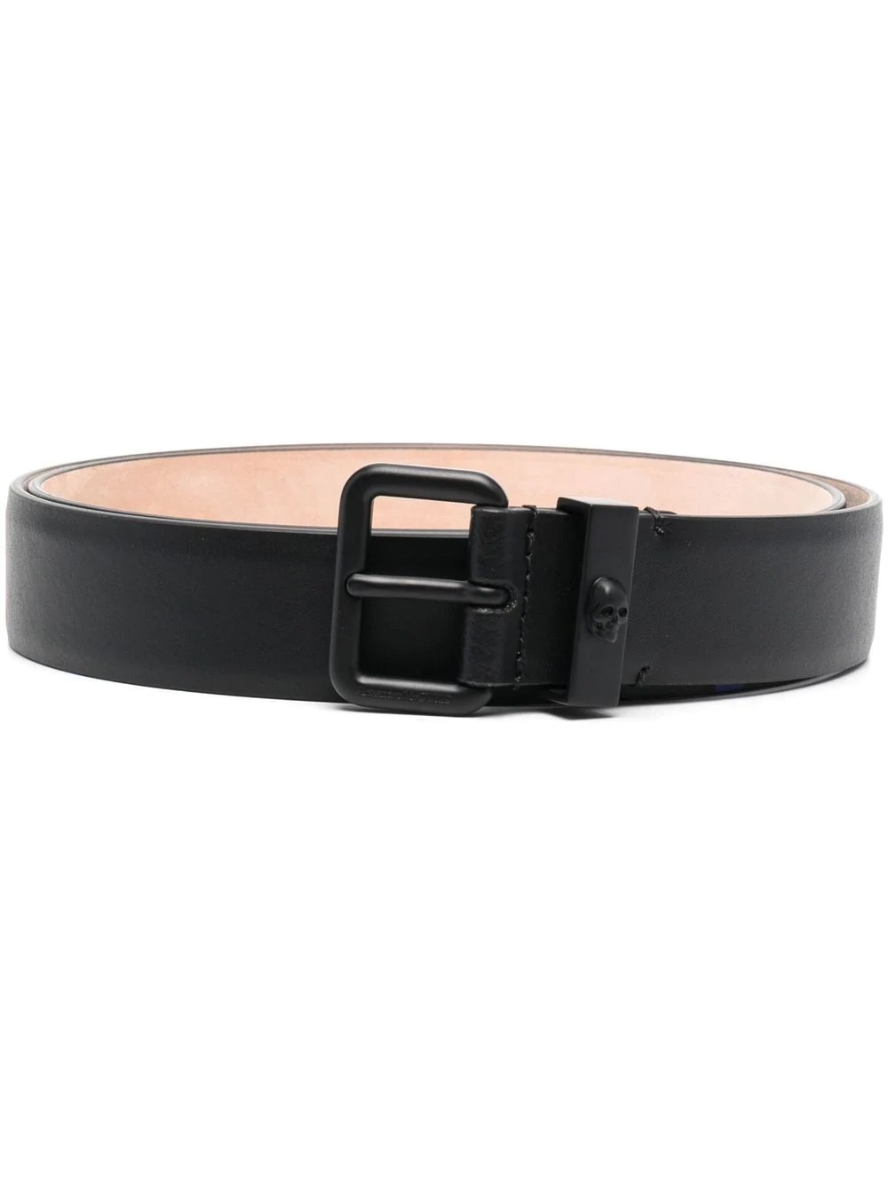 leather buckle belt - 1