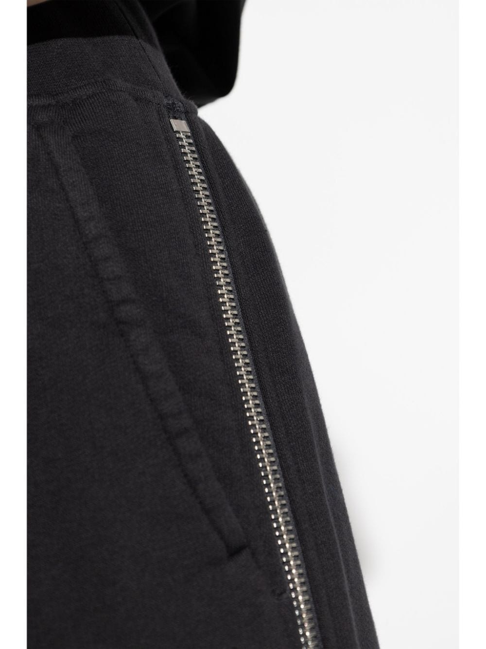 side-zipped cotton palazzo pants - 5