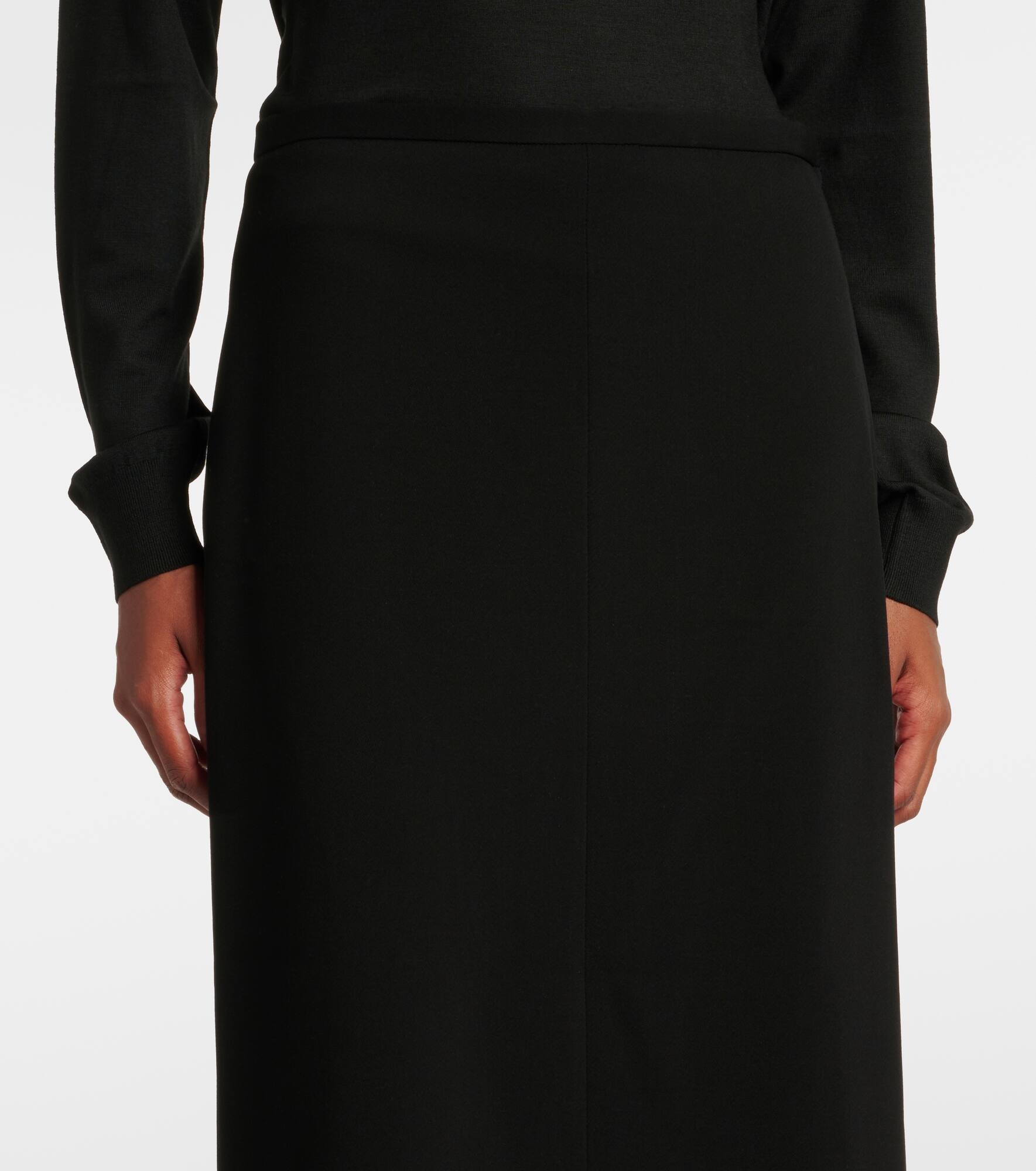 スカート The Row Matias Pencil Skirt In Wool Blend Matias pencil skirt in black - The Row | Mytheresa