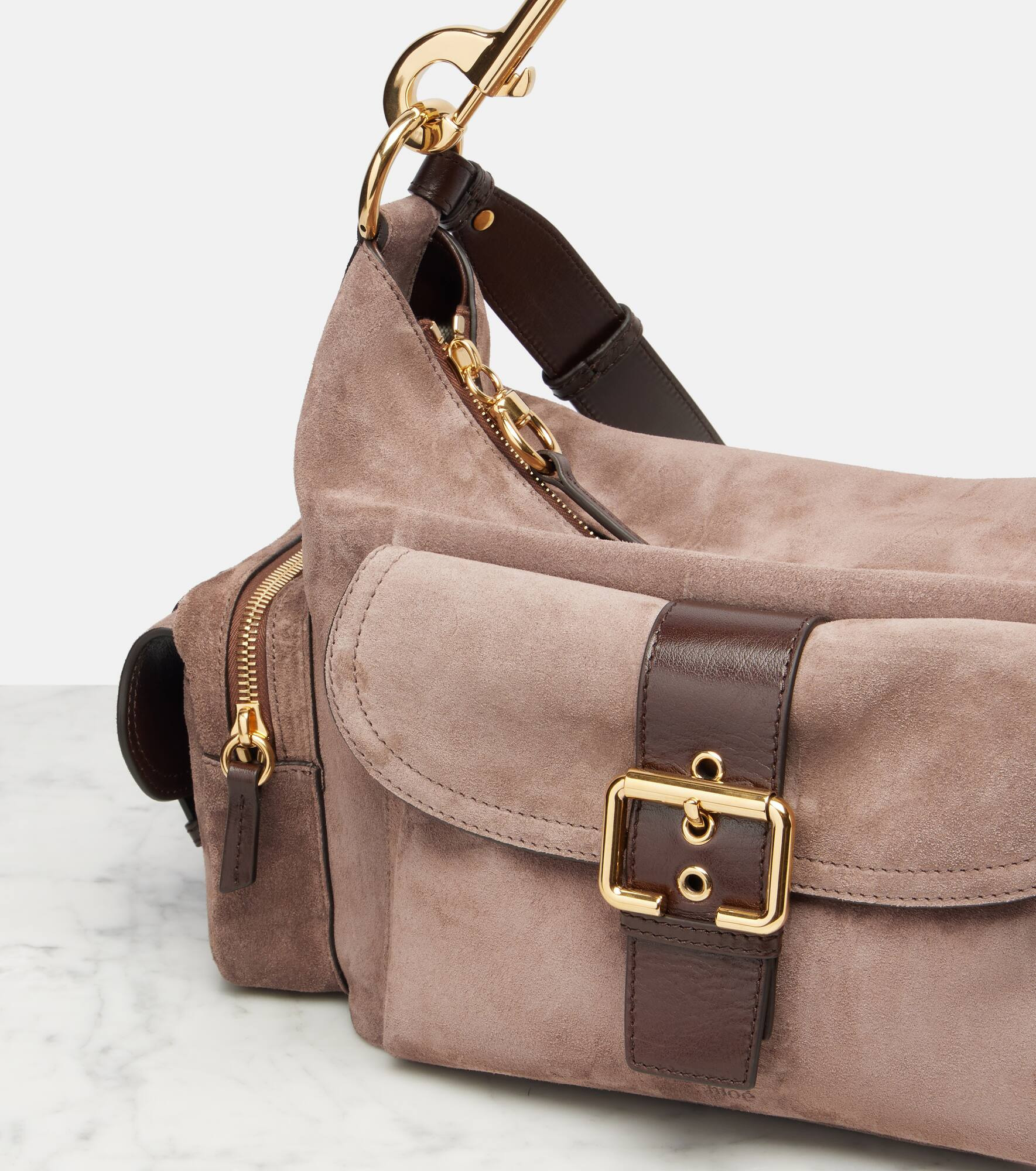 Suede camera bag - 6