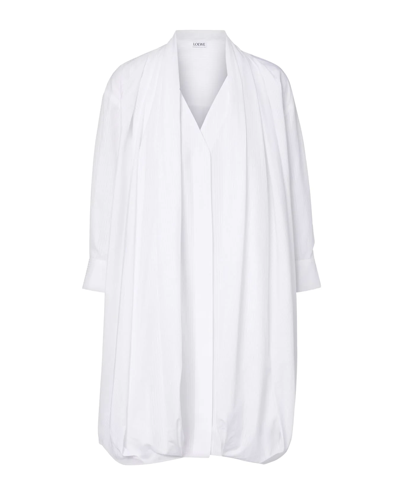 Draped Cotton Dress - 1