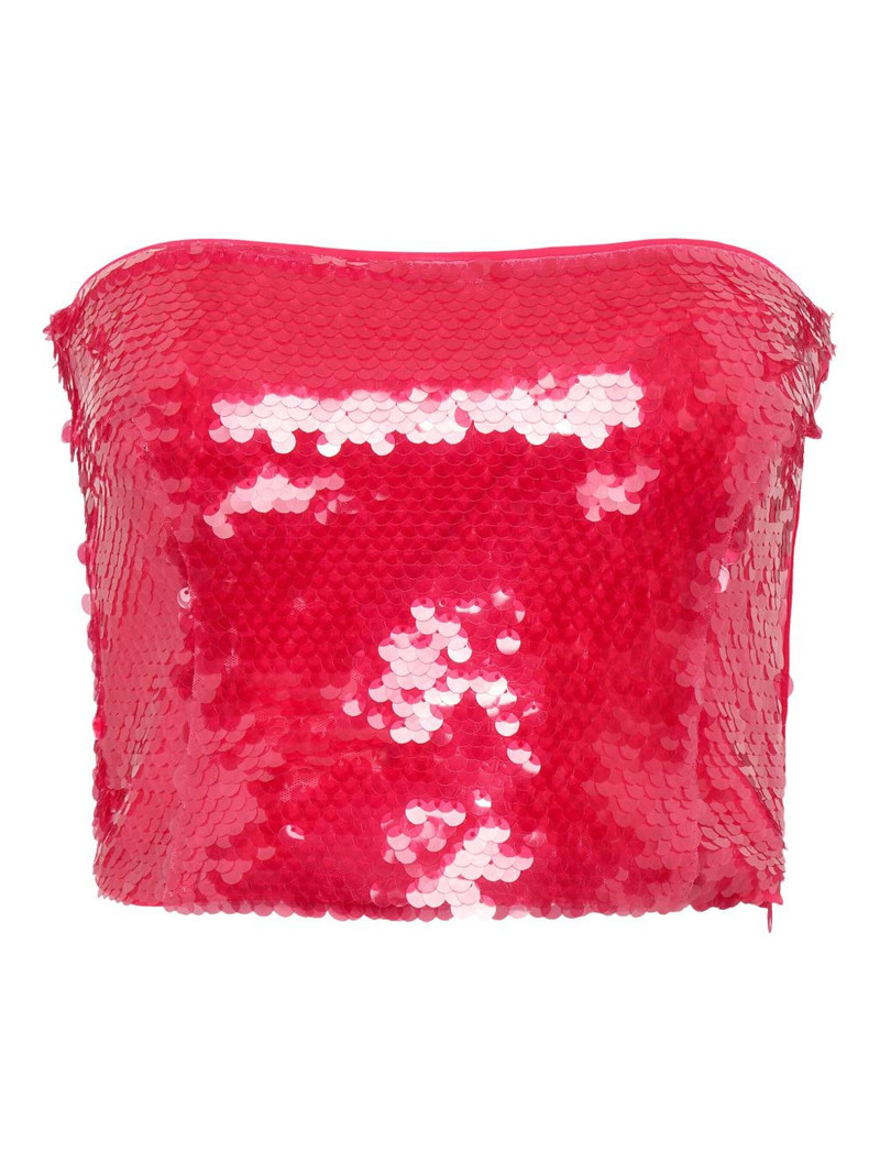Mermaid sequin strapless tube top 3