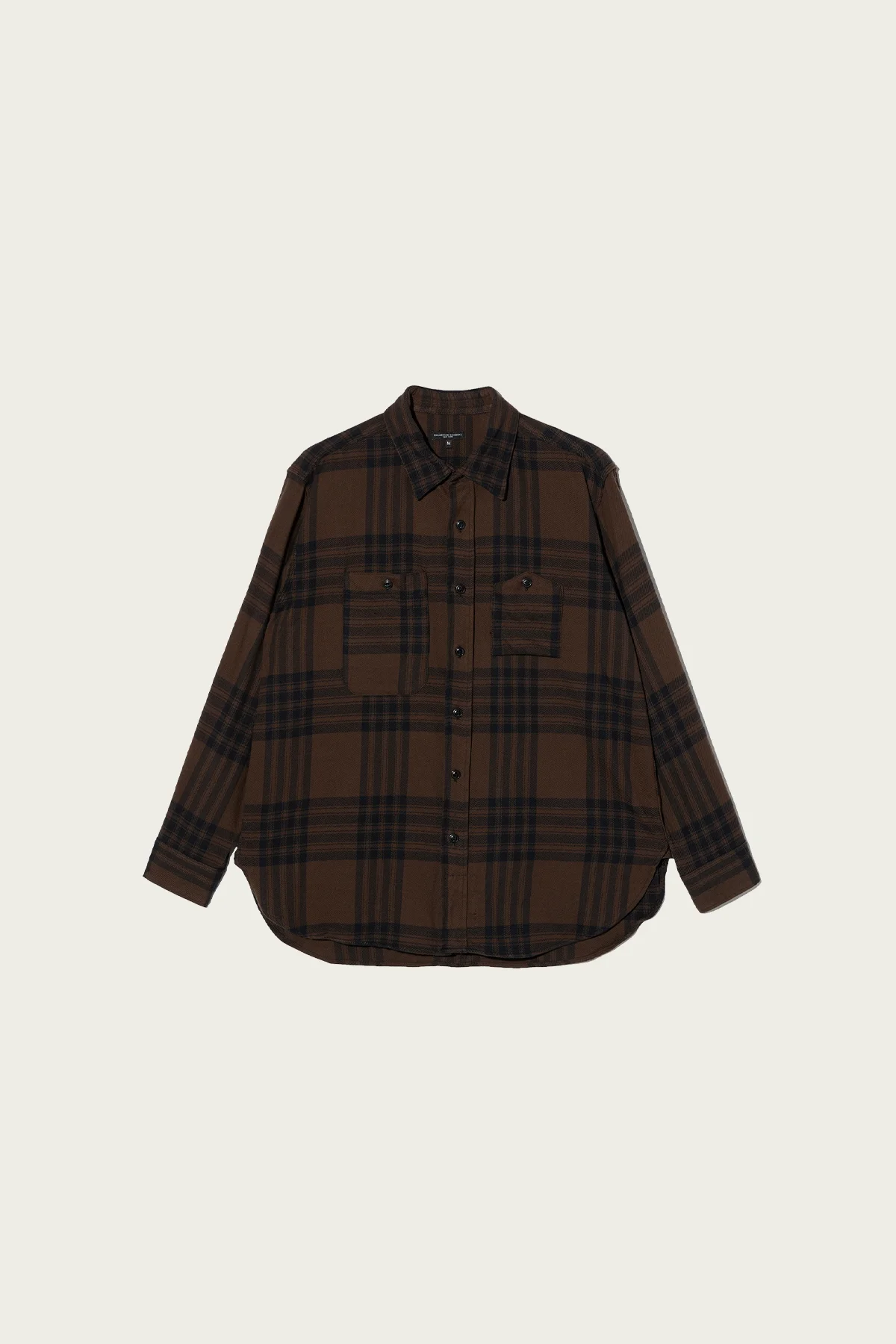 Work Shirt - Brown/Black Cotton Flannel Plaid - 1