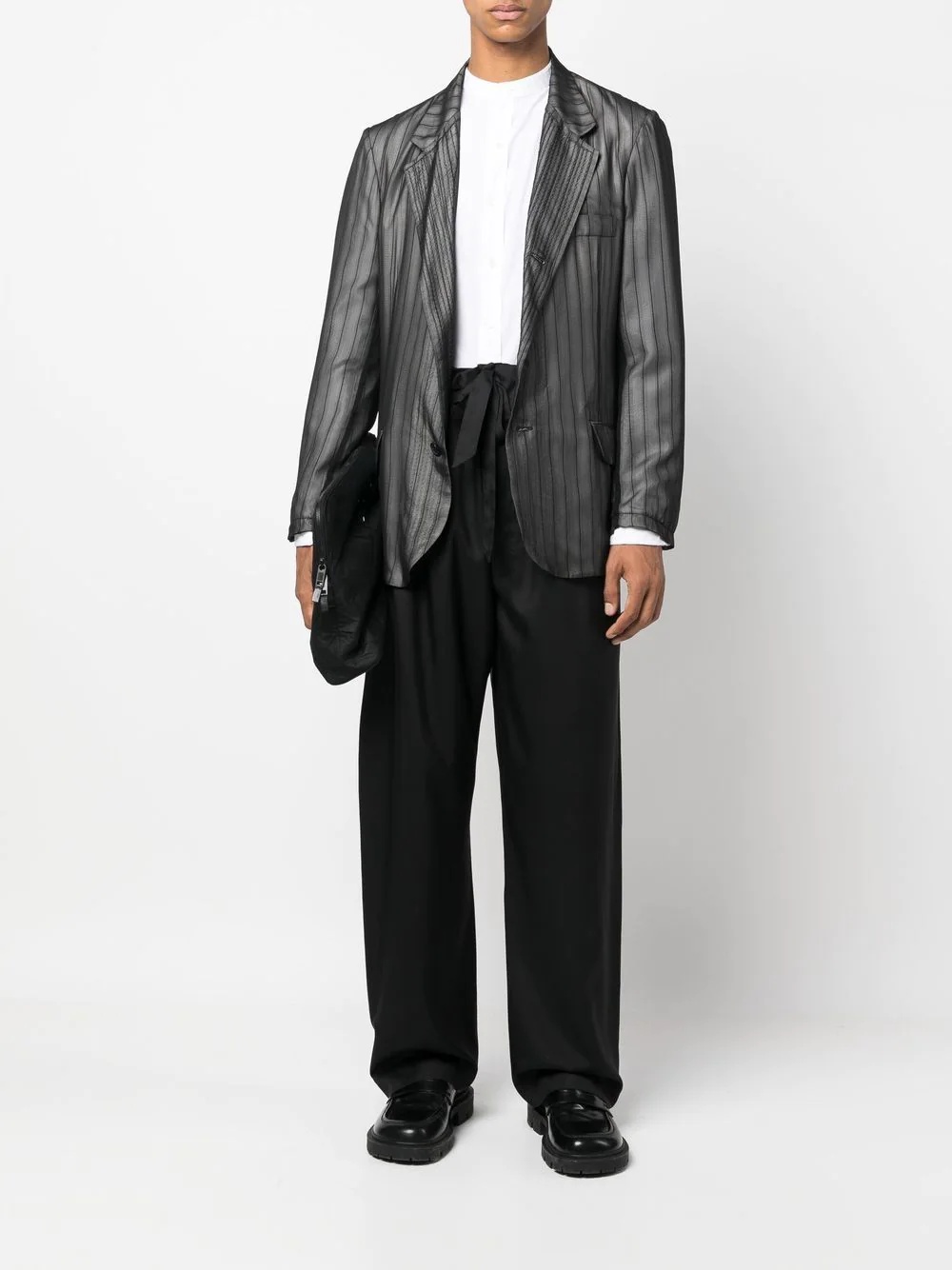 high-waisted wide trousers - 2