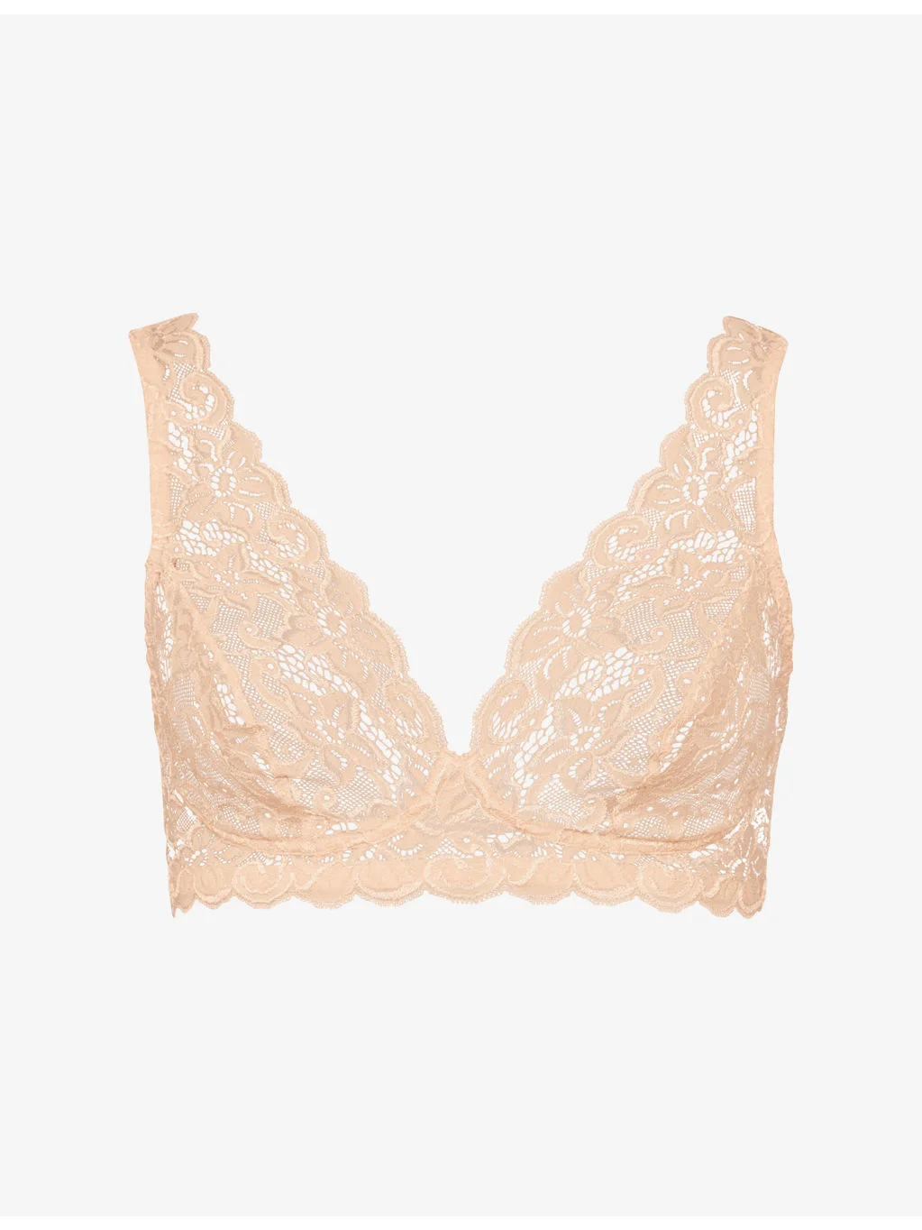 Moments soft-cup stretch-lace triangle bra - 1
