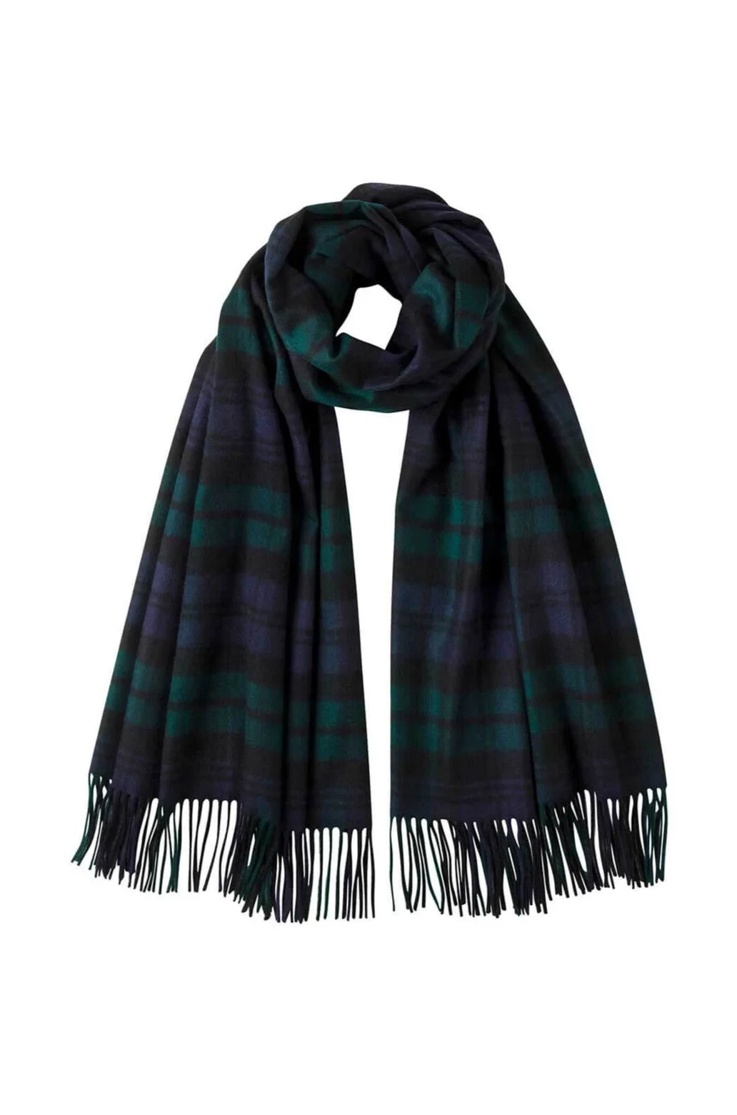 Tartan Cashmere Stole - 1