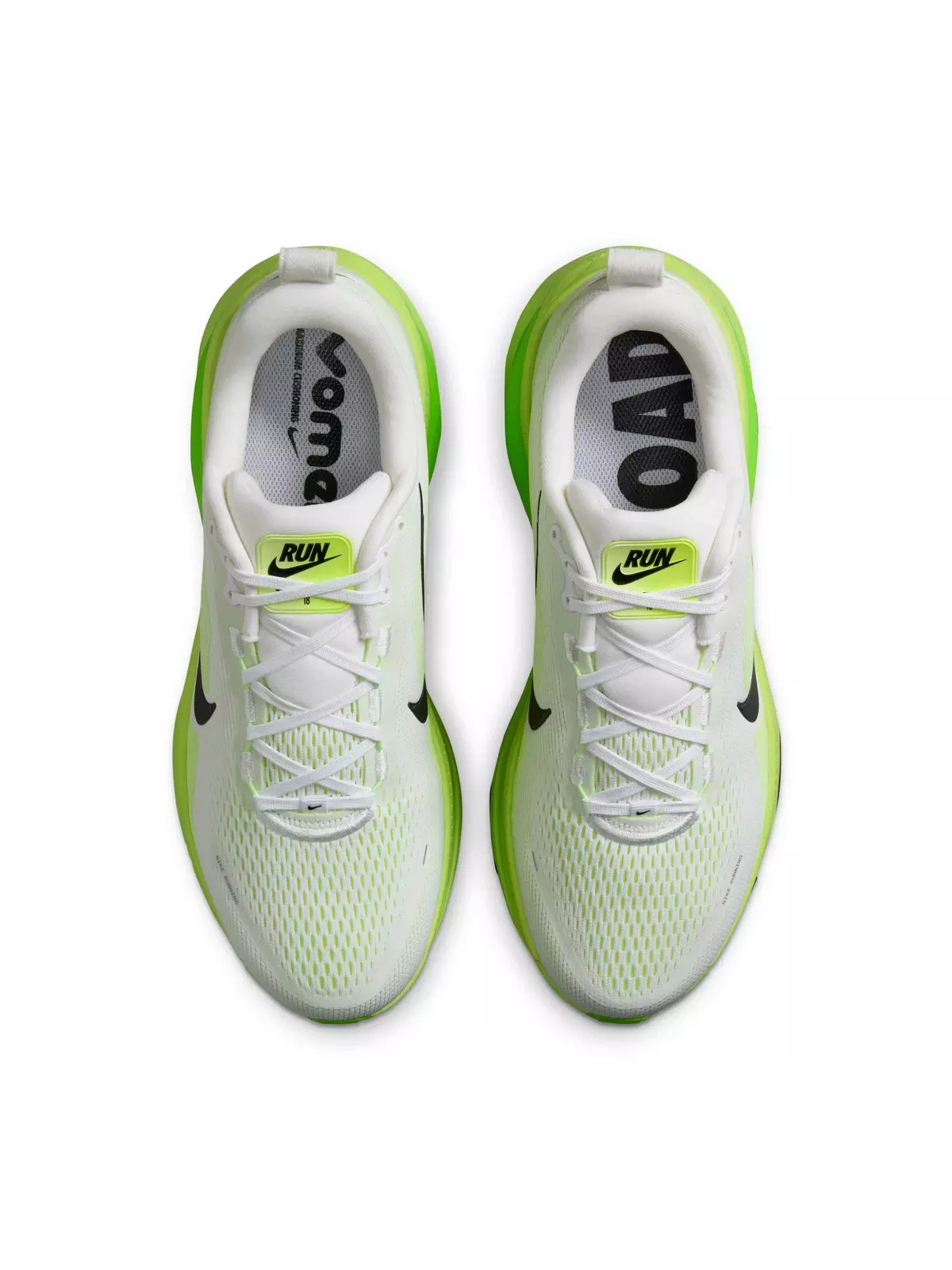 Vomero 18 "White/Electric Green/Volt/Black" Men's Running Shoe - 4