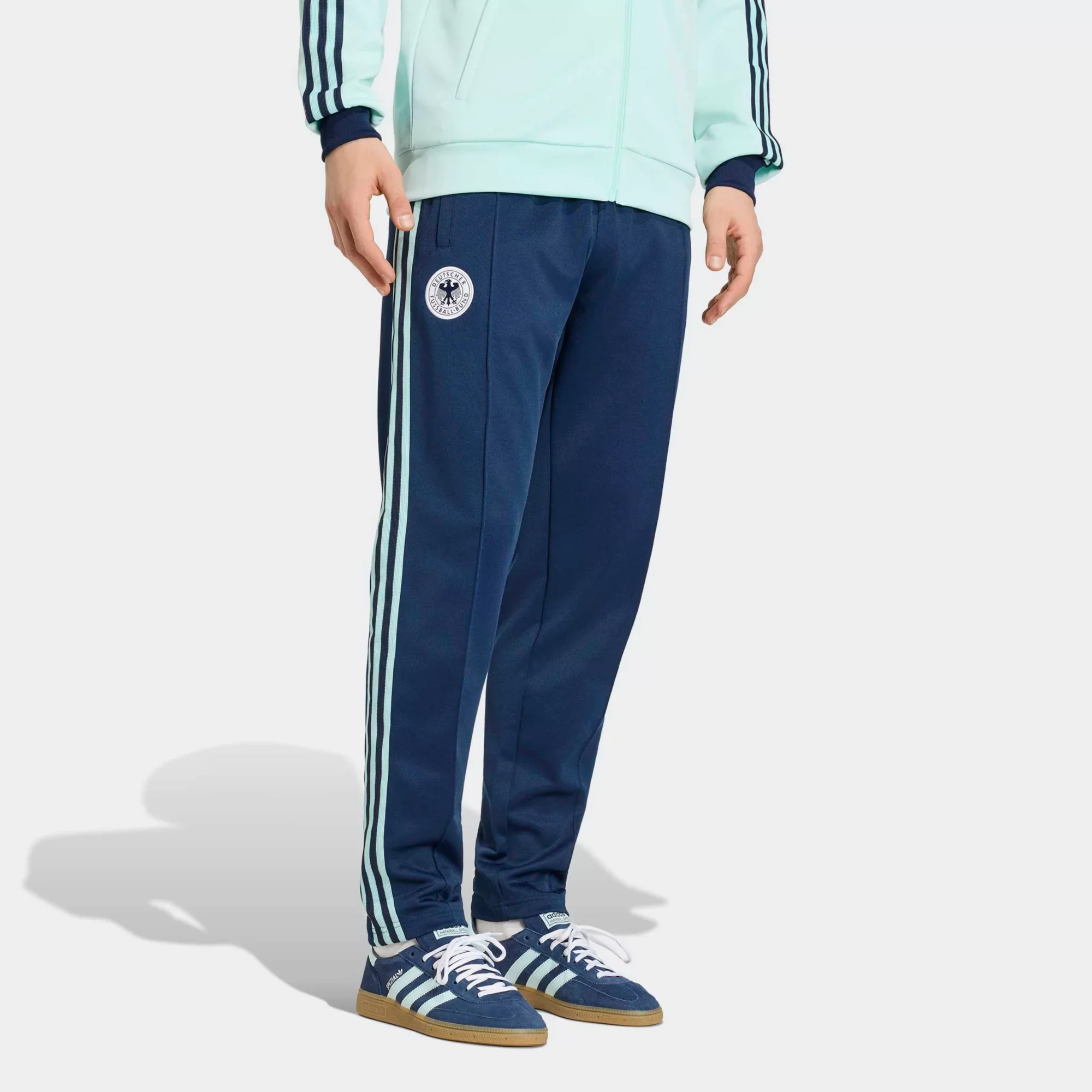 adidas Adult Germany Collegiate Navy Home Logo Pants - 1