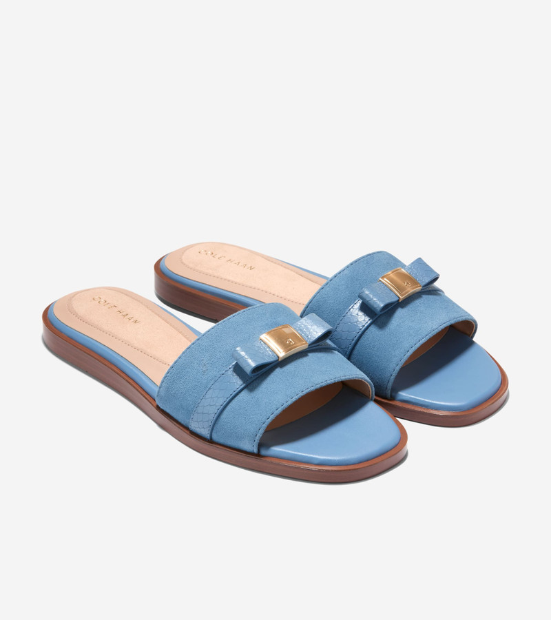 Women's Go-To Emalia Bow Slide Sandals 5