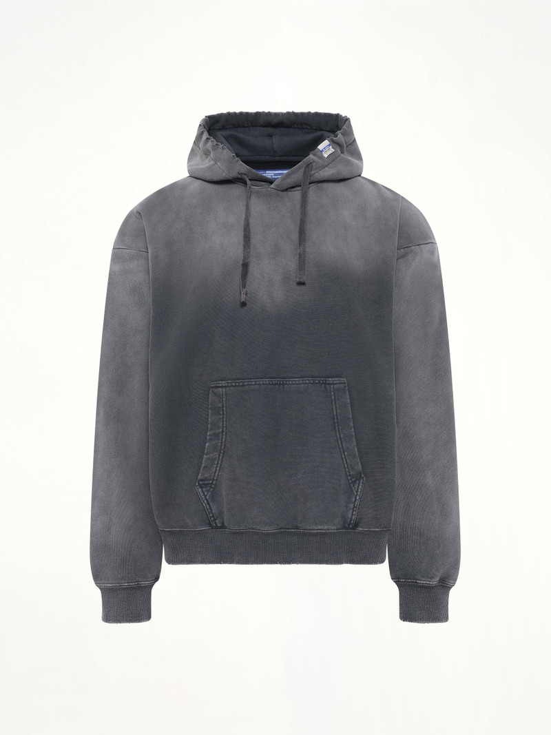 Maison MIHARAYASUHIRO Instrumental French Terry Distressed Hoodie in Black outlook