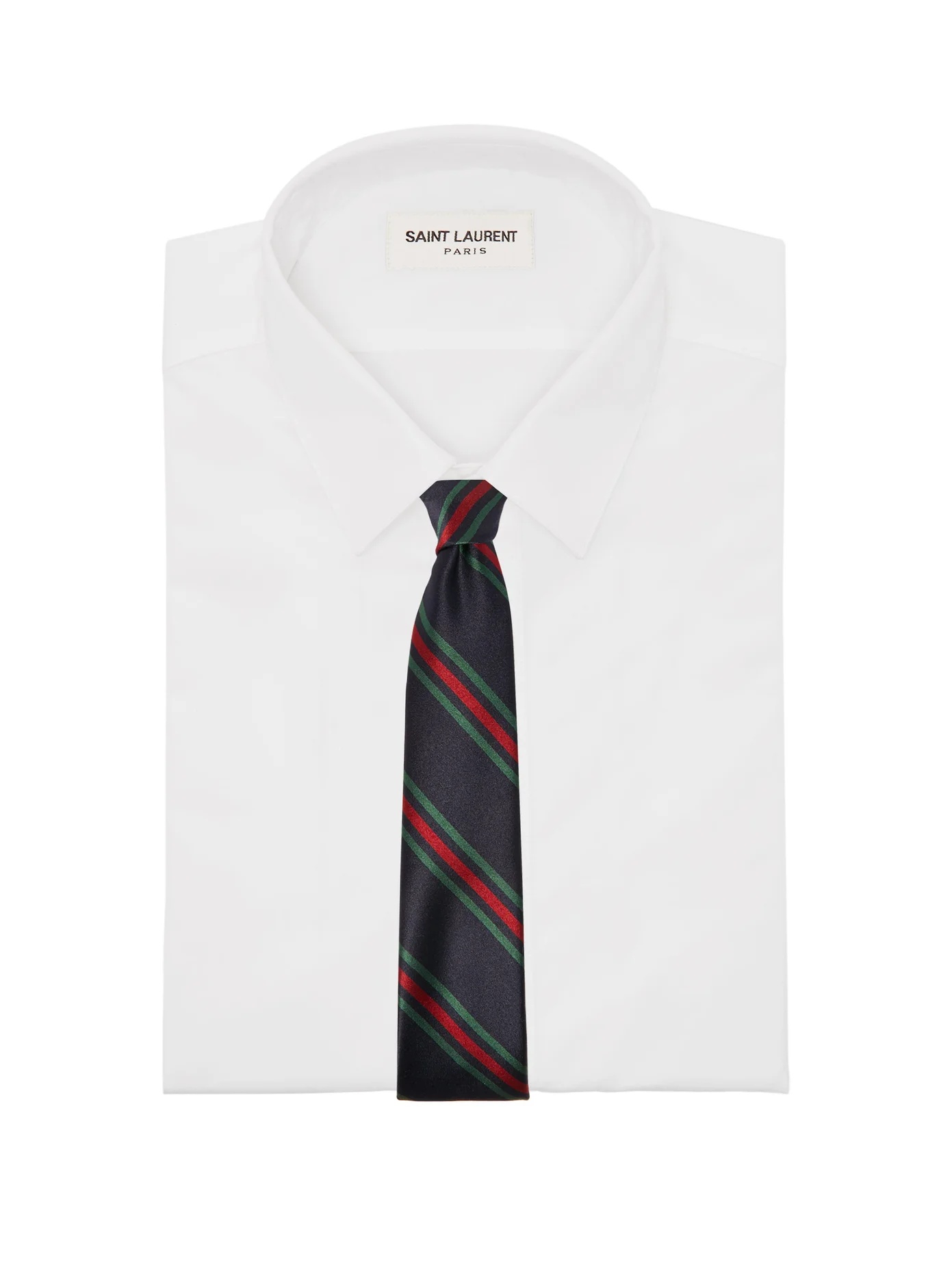 Striped silk-satin tie - 2