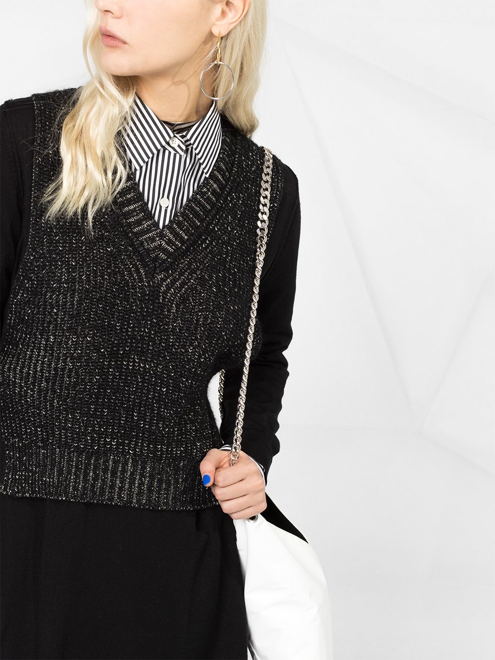 Spliced bib panel dress - 3