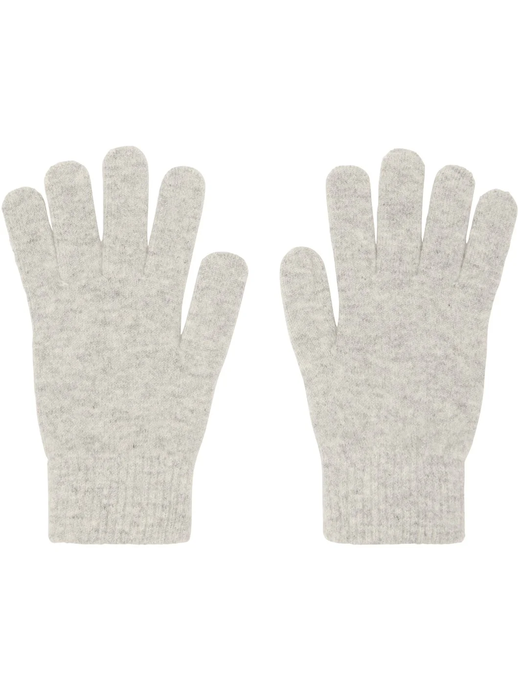 Gray Cashmere Gloves - 1