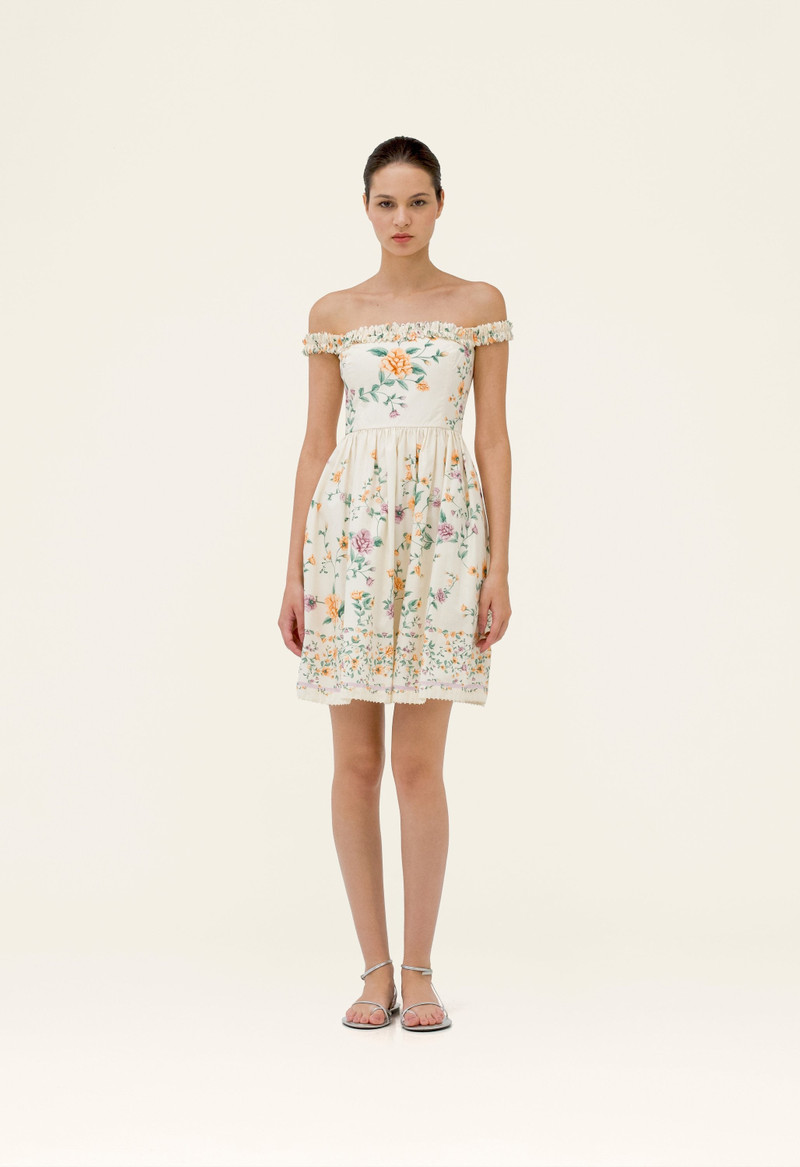 Agua by Agua Bendita Achiote Chinesis Knee Dress outlook