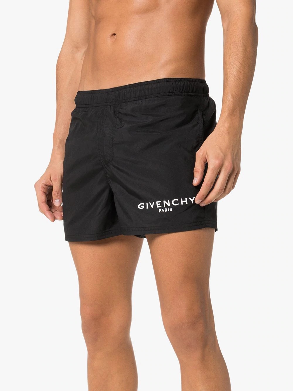 logo drawstring swim shorts - 3