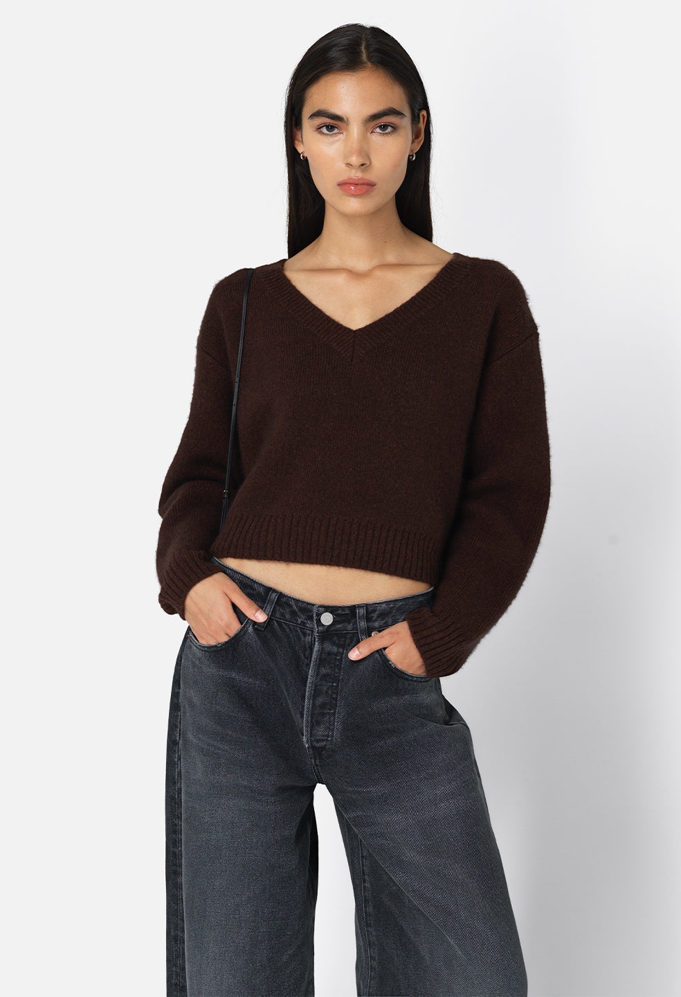 FOGGY WOOL V NECK SWEATER - 5