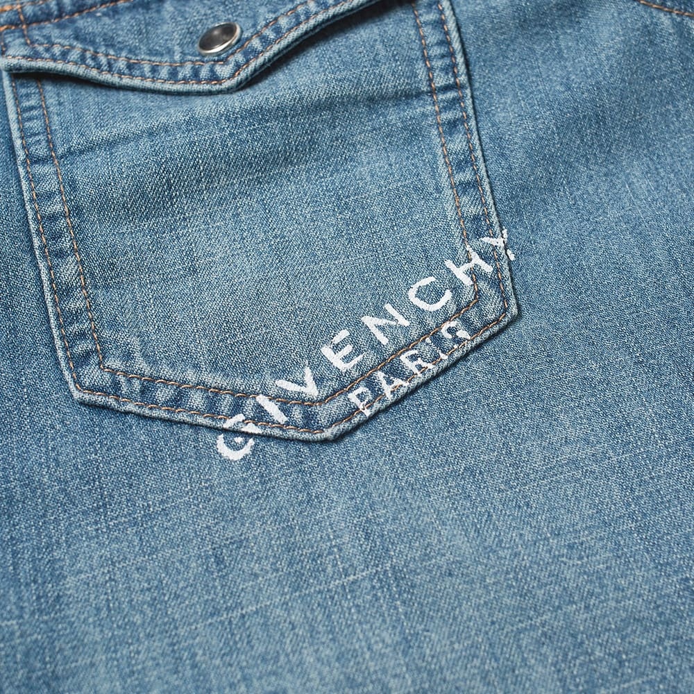 Givenchy Stamp Logo Denim Shirt - 3