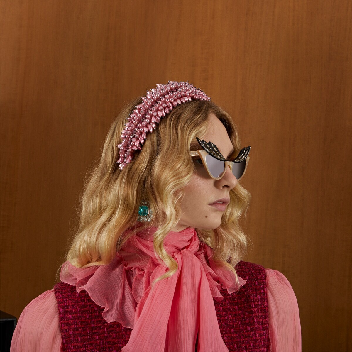 Pearl and crystal hairband - 3