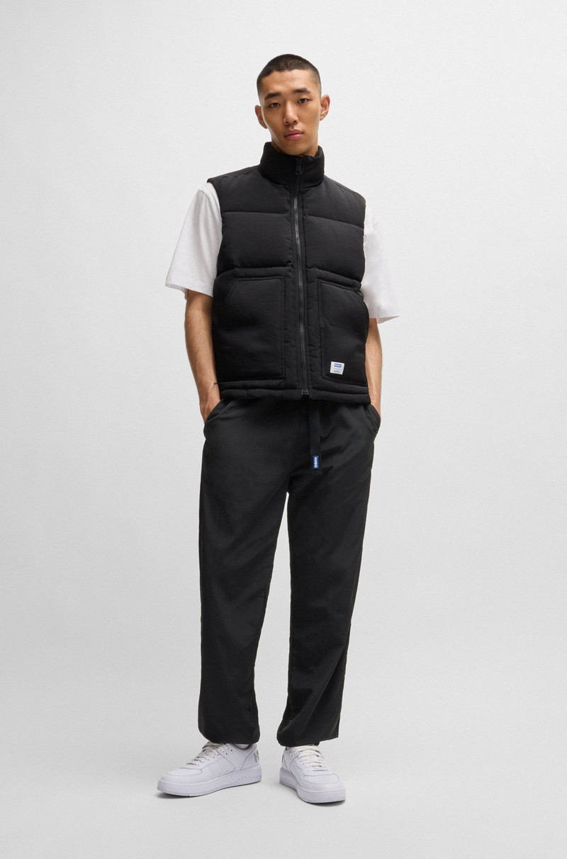 HUGO WATER-REPELLENT TROUSERS WITH ADJUSTABLE BELT outlook