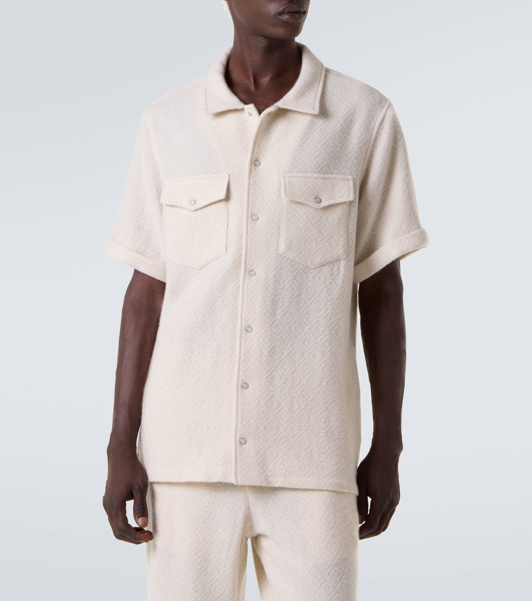 Diamond cashmere shirt - 3