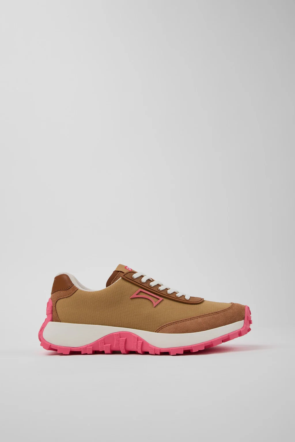 Drift Trail Brown Textile and Nubuck Leather Sneakers for Women. - 1