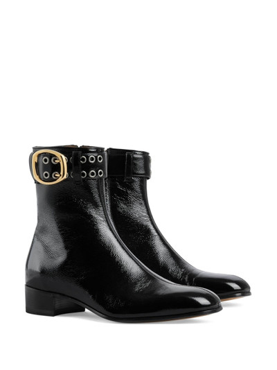 GUCCI buckle-strap ankle boots outlook