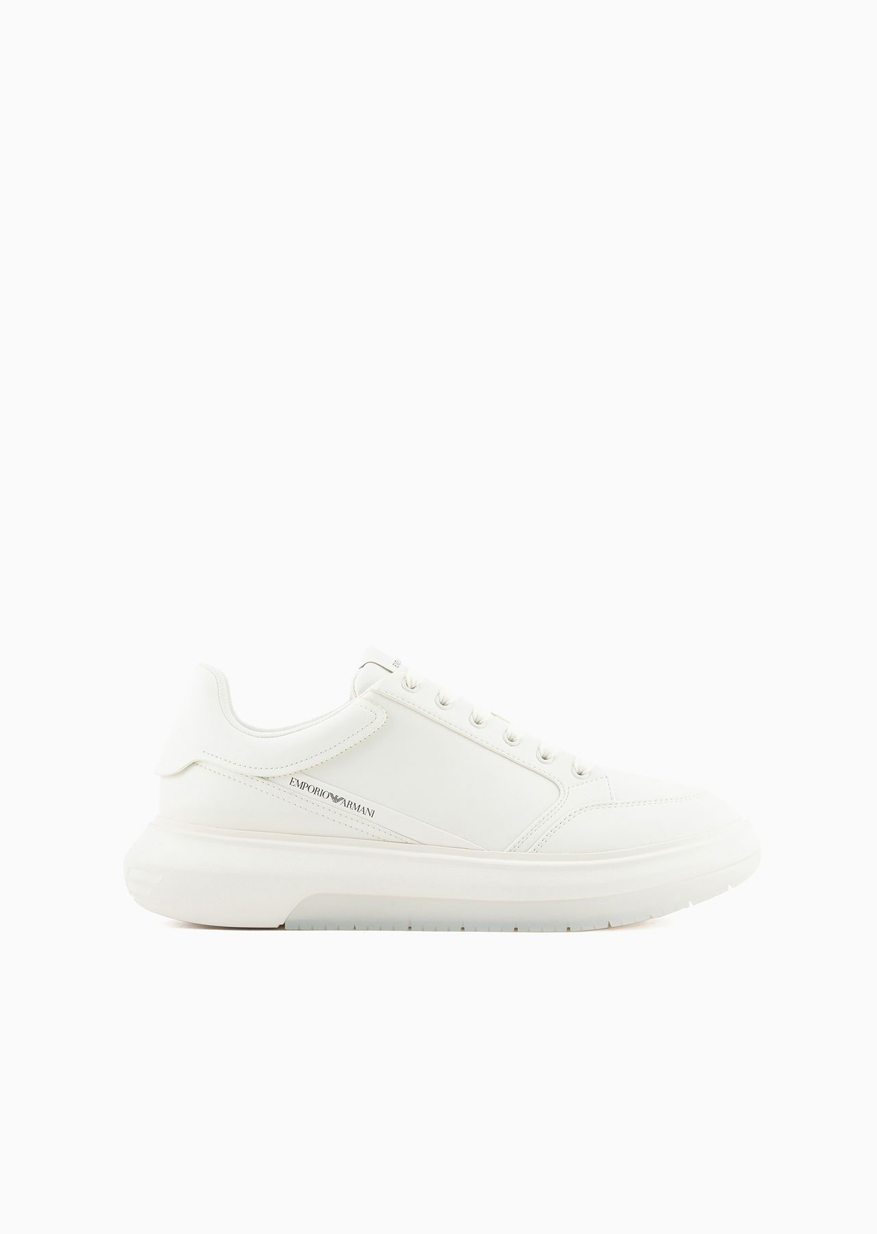 Leather sneakers with side logo - 1