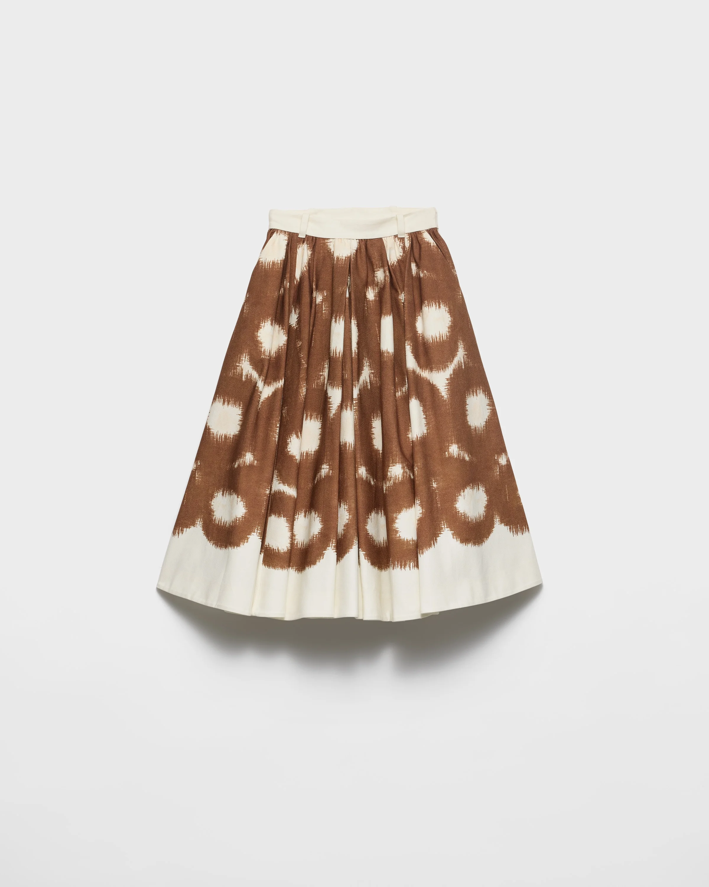 Printed canvas skirt - 1